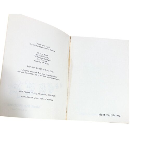 Meet the Pibbles Susan Cope 1983 First Printing Vintage Childrens Book 118350004 - Picture 4 of 9